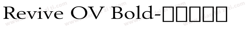 Revive OV Bold字体转换